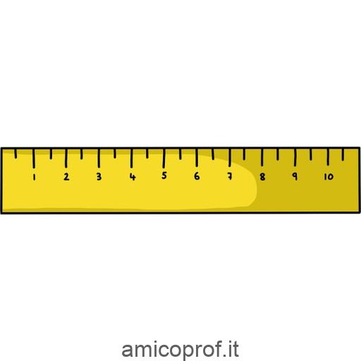 righello per misurazioni semplici in cm